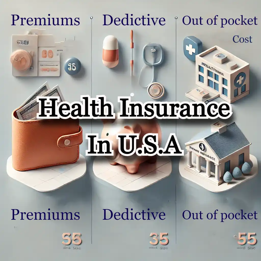 Comparison between premiums, Dedictive, Out of pocket cost